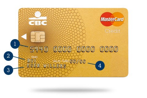 Ou se trouve le numero de compte sur la carte bancaire