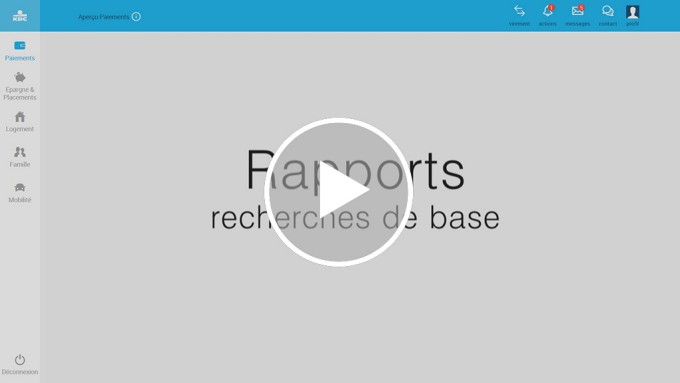 Créer des rapports dans Touch