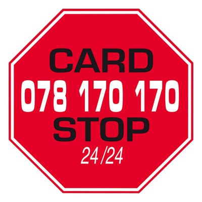 Card Stop: 070 344 344 Card Stop 070 344 344